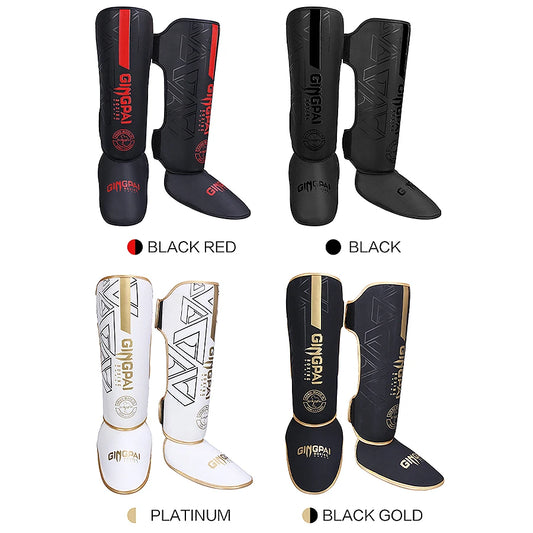 Espinilleras Boxeo PU — Muay Thai & MMA