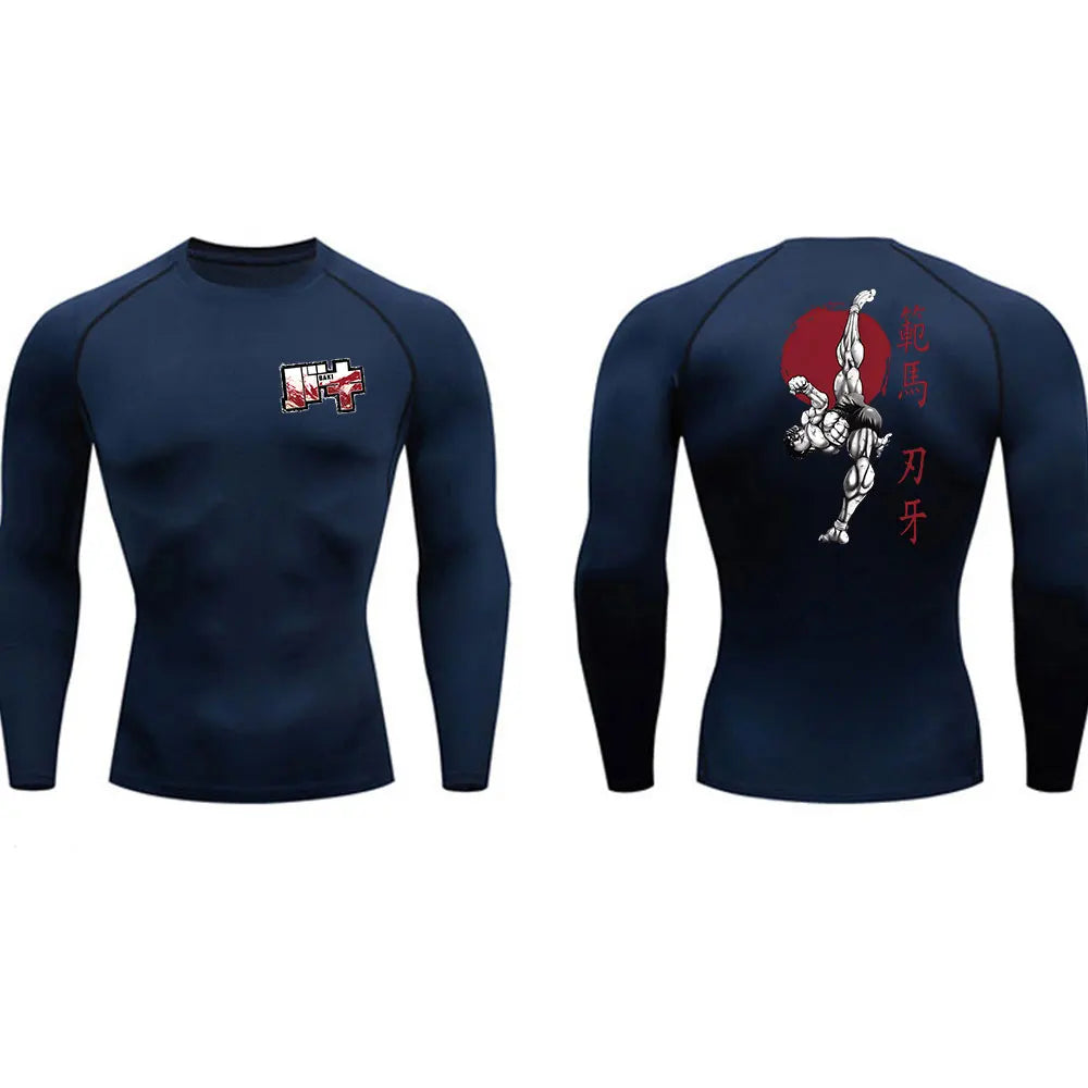 Rashguard Compresión MMA — Diseño Guerrero Oscuro | BJJ & Boxeo