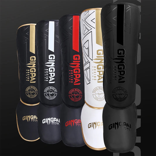 Espinilleras Boxeo PU — Muay Thai & MMA