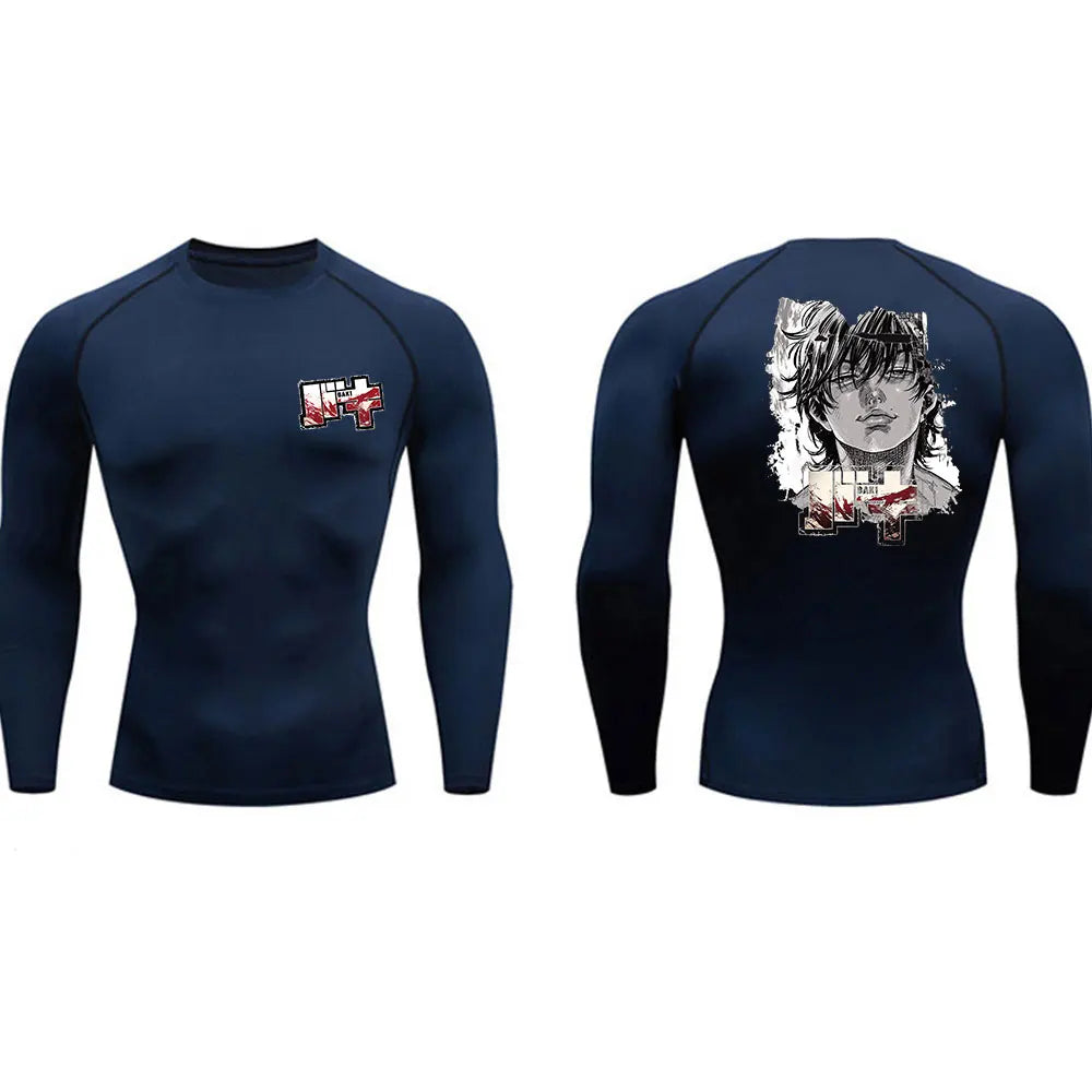 Rashguard Compresión MMA — Diseño Guerrero Oscuro | BJJ & Boxeo