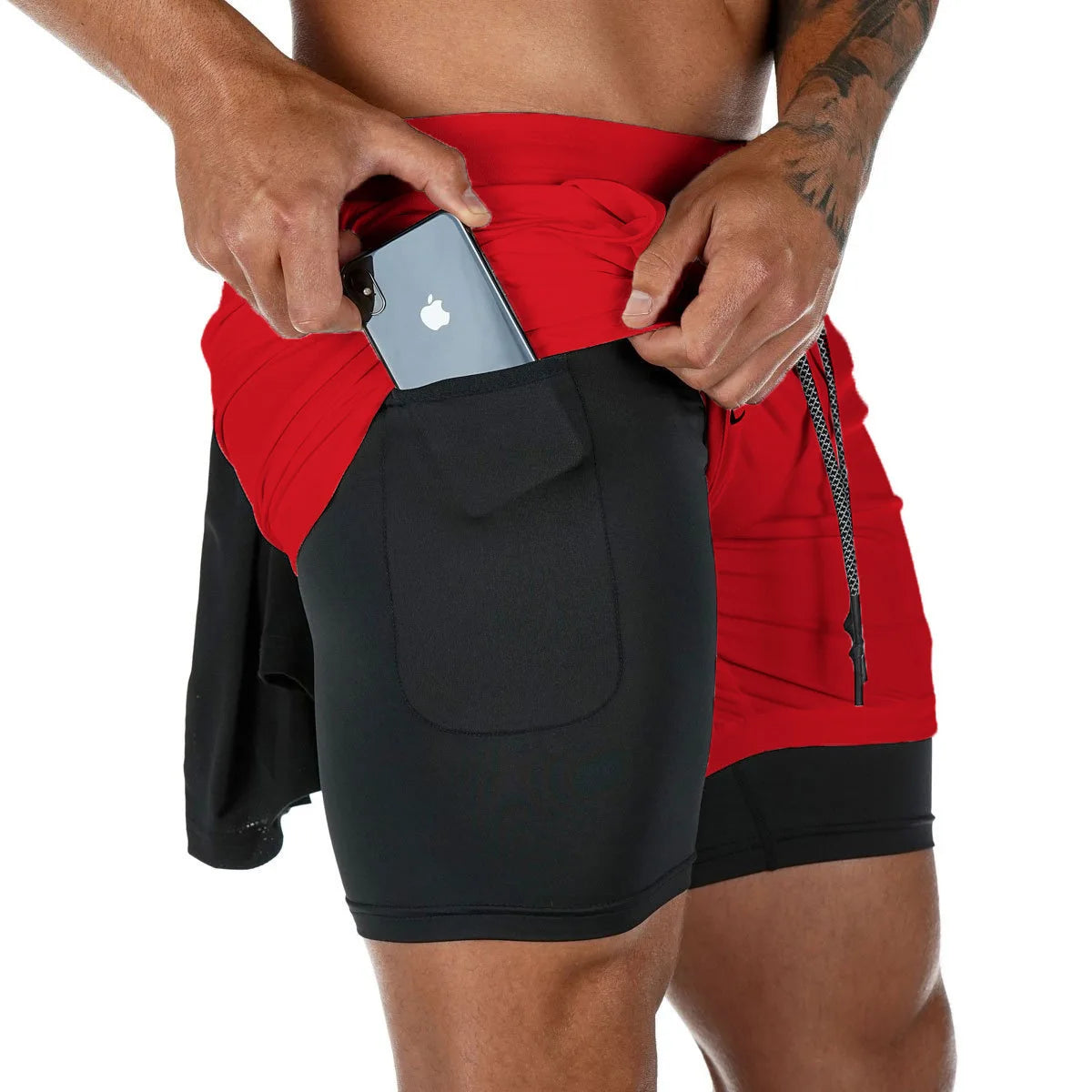 Shorts Running Camuflaje 2 en 1 — Gym & Entrenamiento