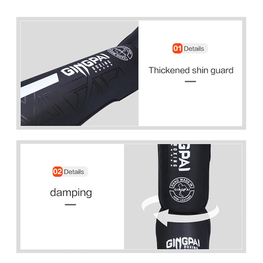 Espinilleras Boxeo PU — Muay Thai & MMA