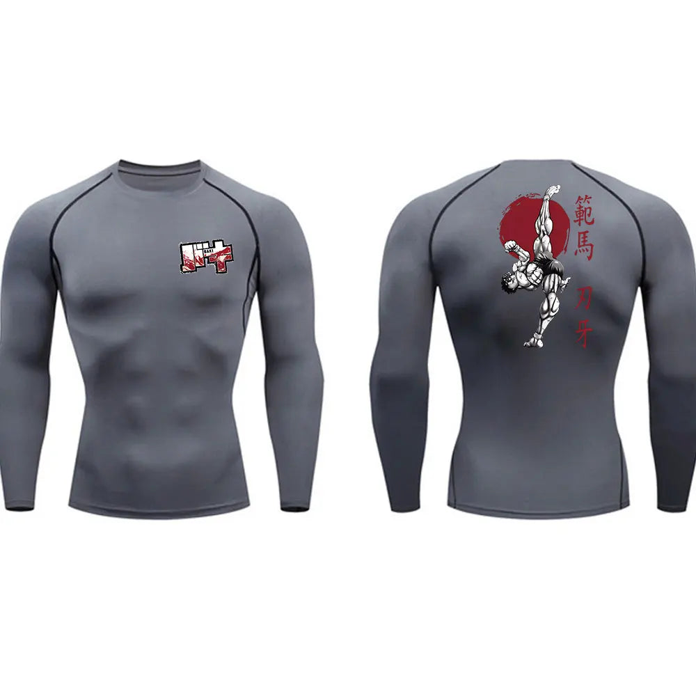 Rashguard Compresión MMA — Diseño Guerrero Oscuro | BJJ & Boxeo