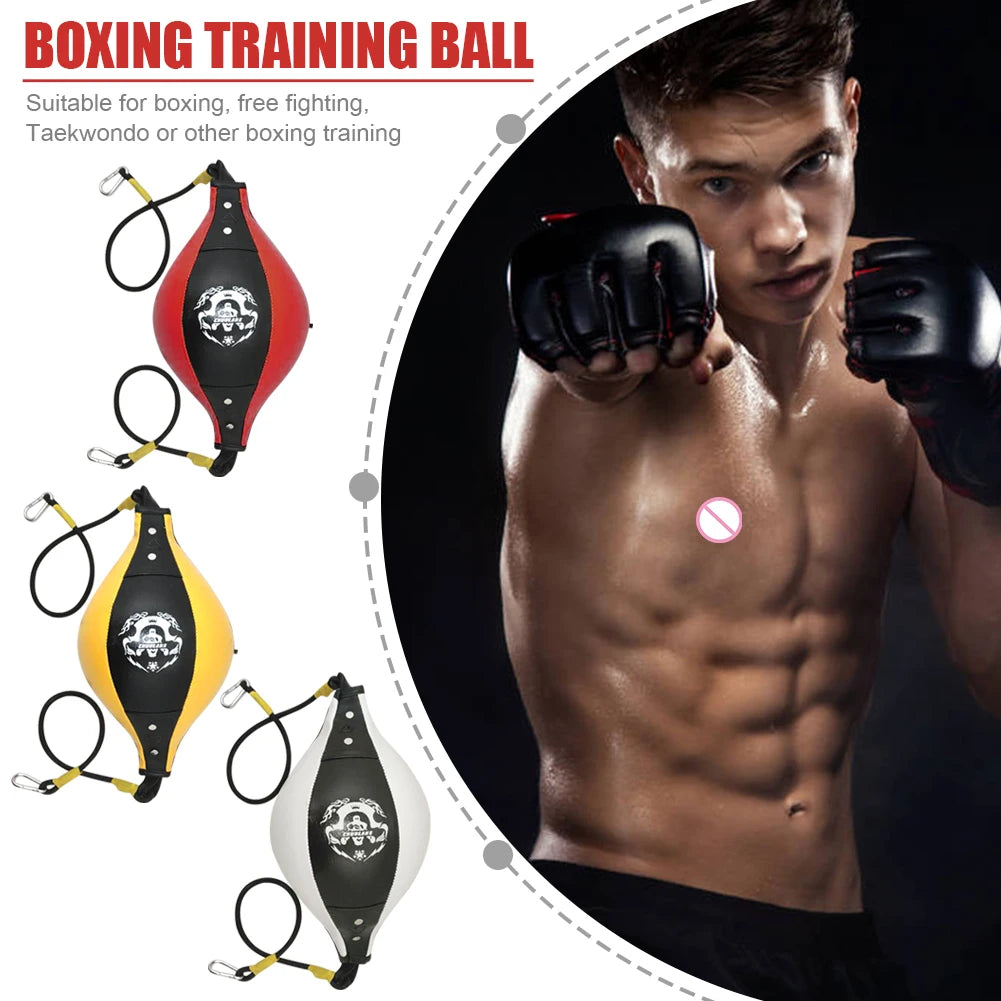 Pelota de Boxeo Doble Extremo Inflable — Velocidad & Reflejos Muay Thai
