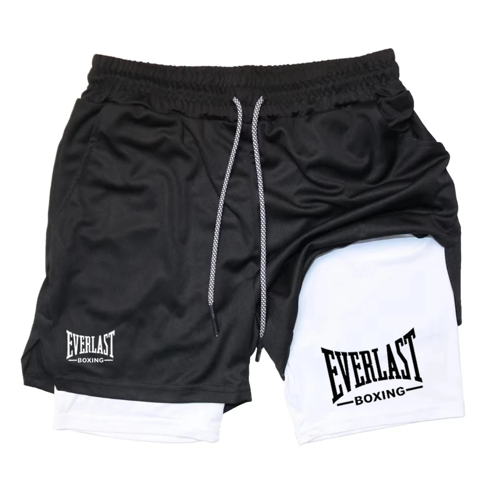 Shorts Compresión Gym — Doble Capa & Secado Rápido