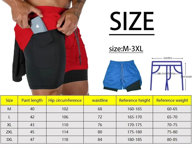 Shorts Compresión Gym — Doble Capa & Secado Rápido