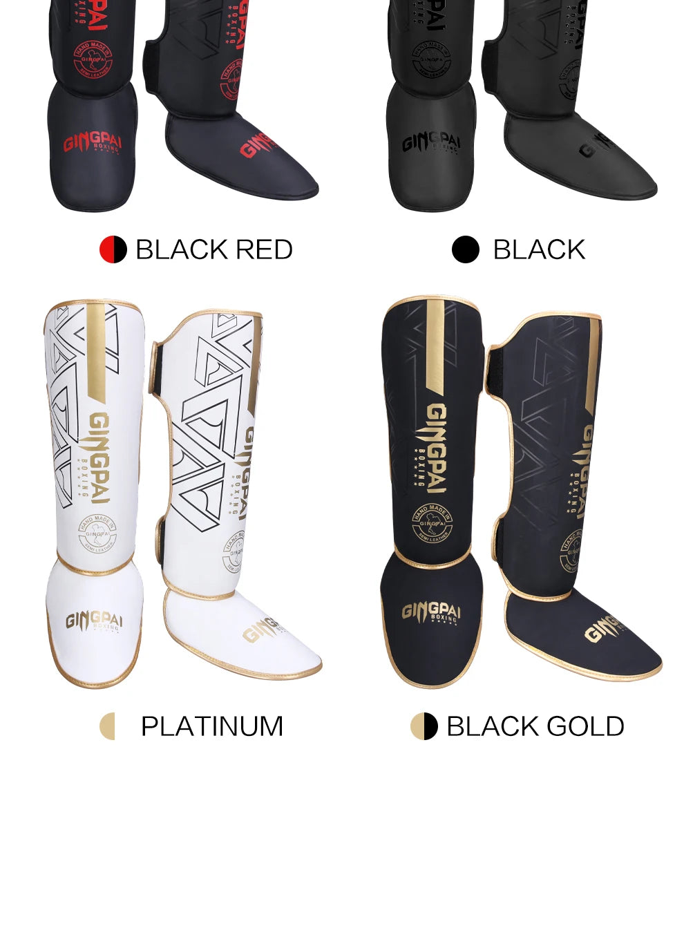 Espinilleras Boxeo PU — Muay Thai & MMA