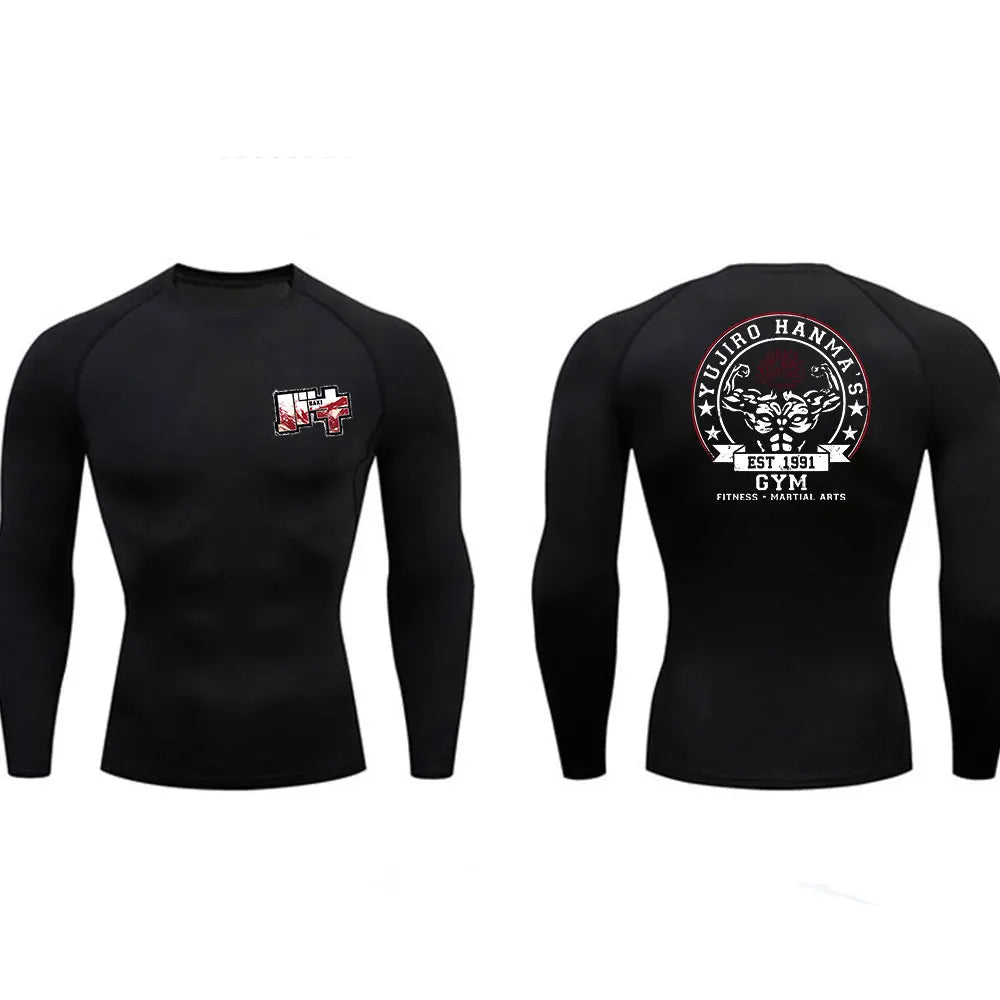 Rashguard Compresión MMA — Diseño Guerrero Oscuro | BJJ & Boxeo