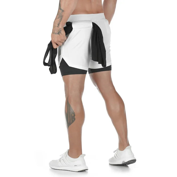 Shorts Running Camuflaje 2 en 1 — Gym & Entrenamiento