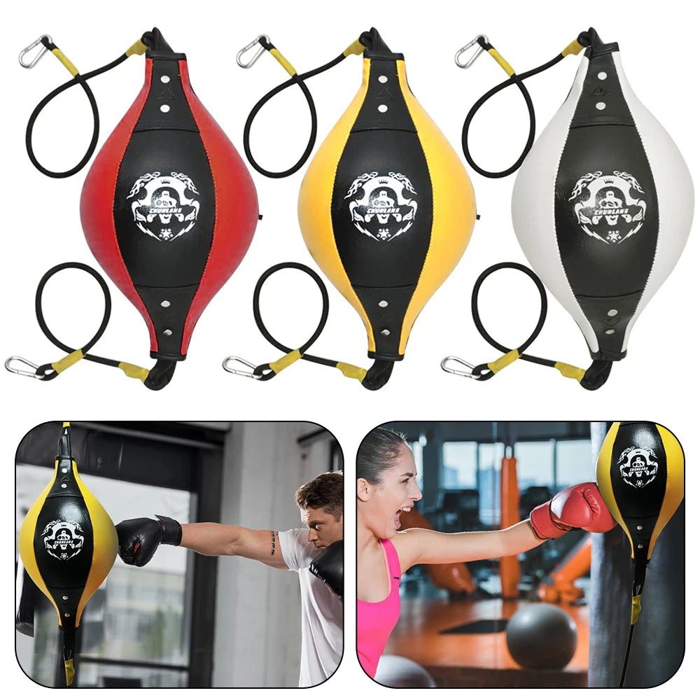 Pelota de Boxeo Doble Extremo Inflable — Velocidad & Reflejos Muay Thai
