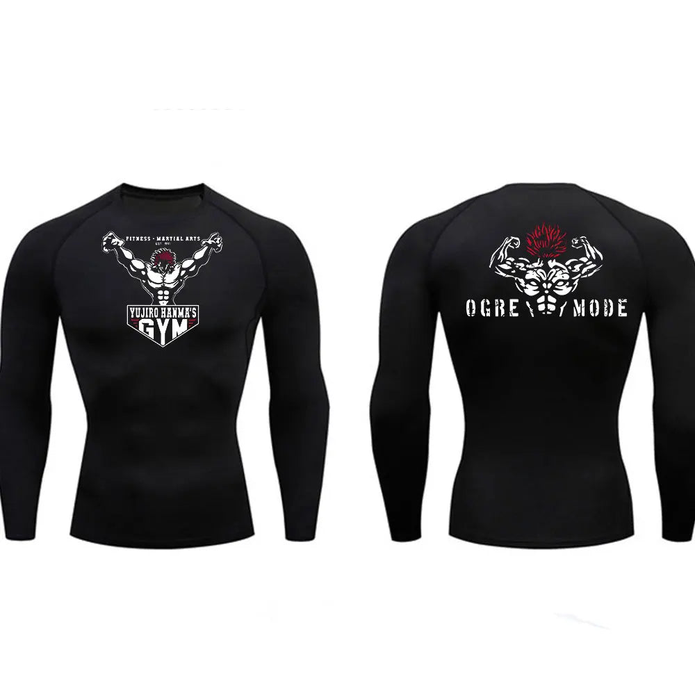 Rashguard Compresión MMA — Diseño Guerrero Oscuro | BJJ & Boxeo
