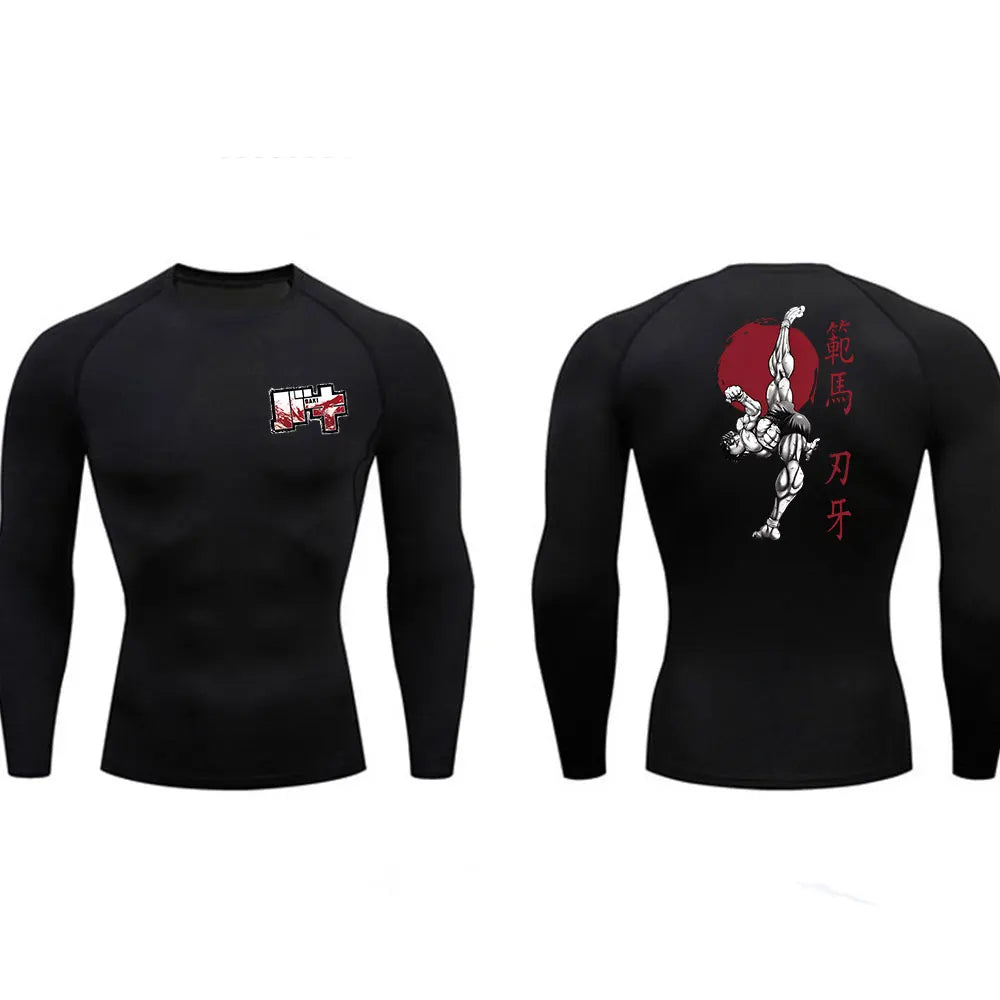 Rashguard Compresión MMA — Diseño Guerrero Oscuro | BJJ & Boxeo