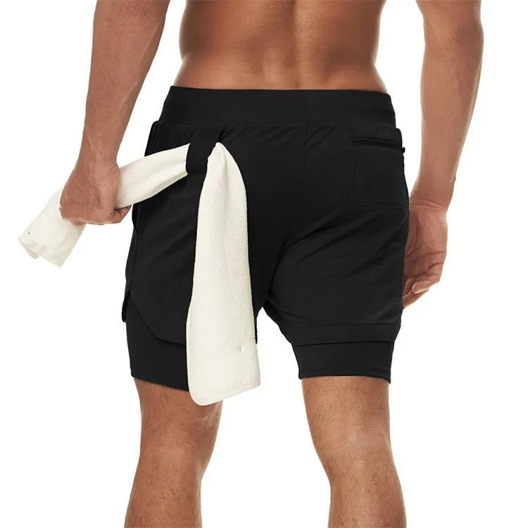 Shorts Running Camuflaje 2 en 1 — Gym & Entrenamiento