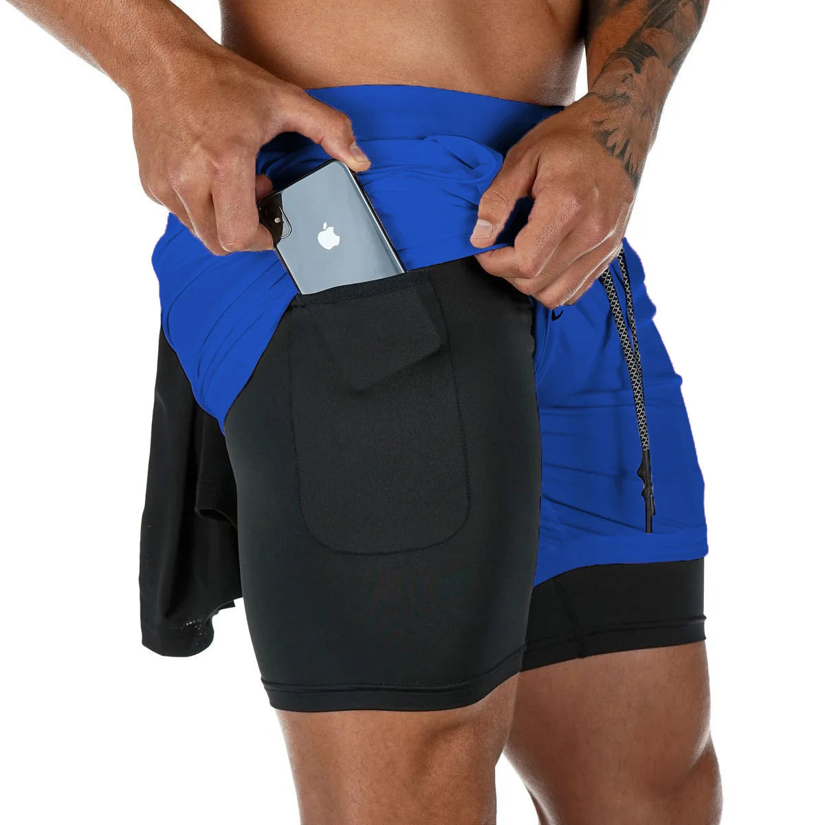 Shorts Running Camuflaje 2 en 1 — Gym & Entrenamiento