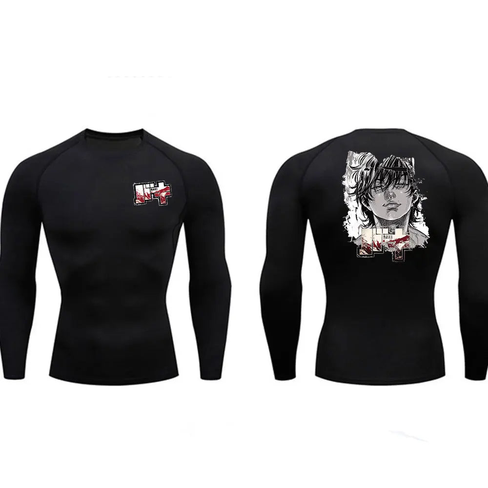 Rashguard Compresión MMA — Diseño Guerrero Oscuro | BJJ & Boxeo