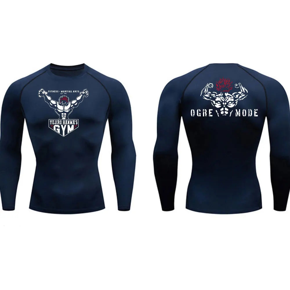 Rashguard Compresión MMA — Diseño Guerrero Oscuro | BJJ & Boxeo
