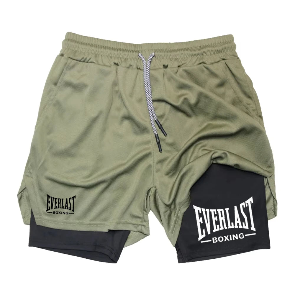 Shorts Compresión Gym — Doble Capa & Secado Rápido