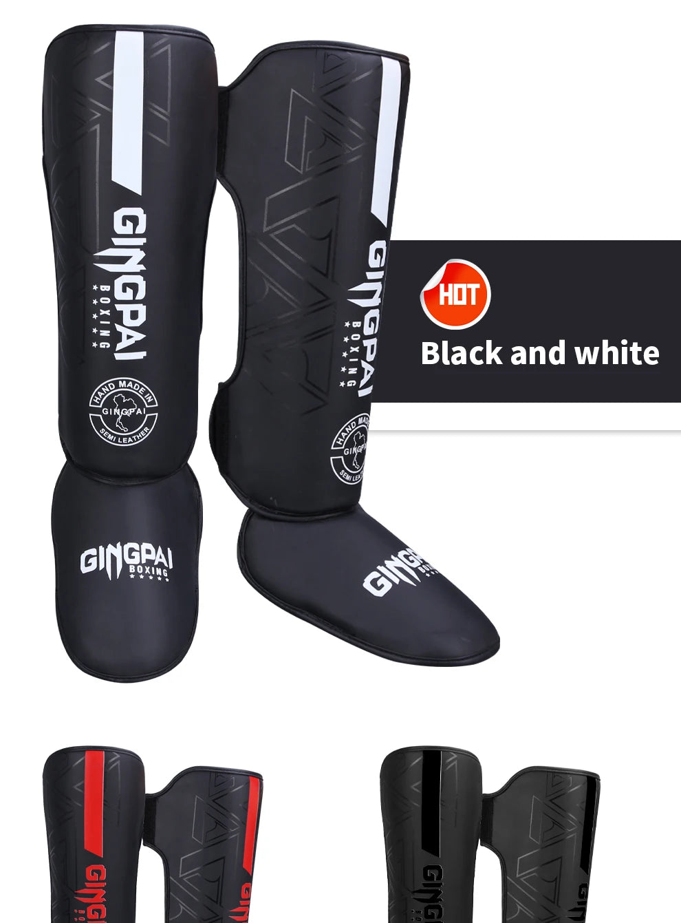 Espinilleras Boxeo PU — Muay Thai & MMA